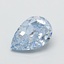 0.89 Ct. Fancy Vivid  Blue Pear Lab Grown Diamond
