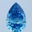 2.04 Ct. Fancy Vivid Blue Pear Lab Grown Diamond
