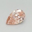 0.40 Ct. Fancy Vivid Pink Pear Lab Grown Diamond