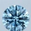 10.01 Ct. Fancy Vivid  Blue Round Lab Grown Diamond