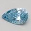 0.55 Ct. Fancy Vivid Blue Pear Lab Grown Diamond