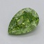 0.52 Ct. Fancy Vivid  Green Pear Lab Grown Diamond