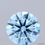 1.40 Ct. Fancy Vivid Blue Round Lab Grown Diamond
