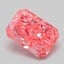 1.10 Ct. Fancy Vivid Pink Radiant Lab Grown Diamond