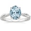 Platinum Petite Twisted Vine Diamond Ring (1/8 ct. tw.), smalltop view