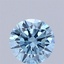 1.22 Ct. Fancy Vivid Blue Round Lab Grown Diamond