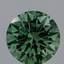 1.17 Ct. Fancy Vivid Green Round Lab Grown Diamond
