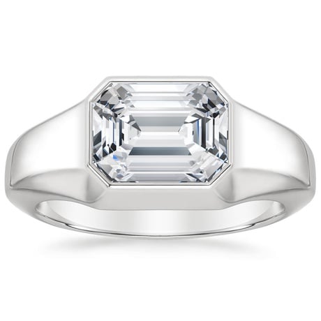 Platinum Haiden Bezel Ring