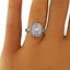 The Holland Ring, smalltop view on a hand