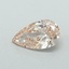 0.40 Ct. Fancy Orangy Pink Pear Lab Grown Diamond