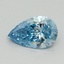 1.02 Ct. Fancy Vivid Blue Pear Lab Grown Diamond