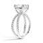 Twisted Split Shank Solitaire Ring, smallside view