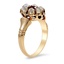 The Dannie Ring, smalltop view on a hand