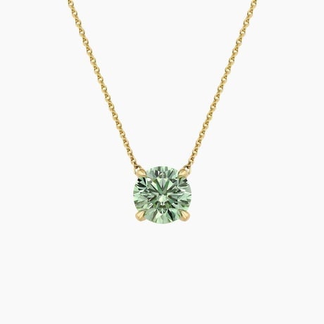 Pacific Green Lab Diamond Solitaire Pendant (2 ct. tw.)