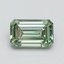 1.08 Ct. Fancy Vivid Pacific Green Emerald Lab Grown Diamond