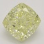 2.09 Ct. Fancy Light Yellow Cushion Diamond