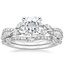 18KW Moissanite Luxe Willow Bridal Set (1/2 ct. tw.), smalltop view