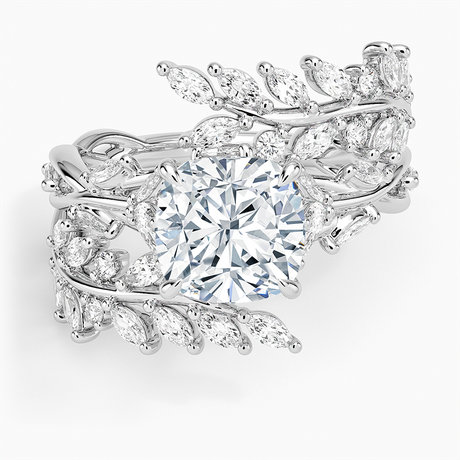 18K White Gold Secret Garden Wrap Diamond Ring