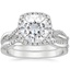 PT Moissanite Petite Twisted Vine Halo Diamond Bridal Set (1/3 ct. tw.), smalltop view