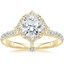 18K Yellow Gold Summer Rain Diamond Ring (3/4 ct. tw.), smalltop view