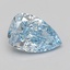 2.10 Ct. Fancy Vivid Blue Pear Lab Grown Diamond