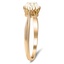 The Dione Ring, smalltop view on a hand