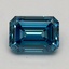 1.10 Ct. Fancy Vivid Blue Emerald Lab Grown Diamond