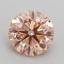 1.51 Ct. Fancy Intense Pink Round Lab Grown Diamond