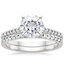 18KW Moissanite Sonora Diamond Bridal Set (1/4 ct. tw.), smalltop view