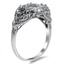 The Tacita Ring, smalltop view on a hand
