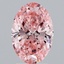 3.01 Ct. Fancy Vivid Pink Oval Lab Grown Diamond