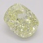 0.82 Ct. Fancy Light Yellow Cushion Diamond