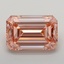 7.09 Ct. Fancy Vivid  Pink Emerald Lab Grown Diamond