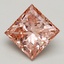 3.02 Ct. Fancy Intense Pink Princess Lab Grown Diamond