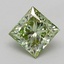 0.80 Ct. Fancy Intense  Green Princess Lab Grown Diamond