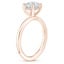 14K Rose Gold Sydney Perfect Fit Hidden Halo Diamond Ring, smallside view