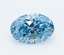 0.98 Ct. Fancy Vivid  Blue Oval Lab Grown Diamond