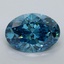 2.52 Ct. Fancy Vivid Malibu Blue Oval Lab Grown Diamond