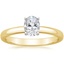 14K Yellow Gold Comfort Fit 2.5mm Ring, smalltop view