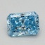 0.55 Ct. Fancy Vivid Blue Radiant Lab Grown Diamond
