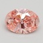 1.90 Ct. Fancy Intense Pink Oval Lab Grown Diamond