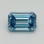 1.20 Ct. Fancy Vivid Blue Emerald Lab Grown Diamond