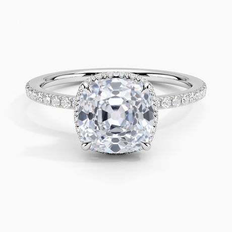 Double Hidden Halo Engagement Ring - Gala
