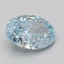 5.06 Ct. Fancy Vivid Blue Oval Lab Grown Diamond
