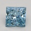 2.22 Ct. Fancy Vivid Blue Princess Lab Grown Diamond