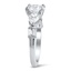 Round and Pear-Shaped Three Stone Diamond Engagement Ring, smallview