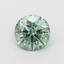 1.01 Ct. Fancy Vivid  Green Round Lab Grown Diamond