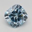 1.51 Ct. Fancy Intense Blue Cushion Lab Grown Diamond
