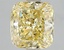 3.08 Ct. Fancy Vivid Yellow Cushion Lab Grown Diamond
