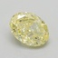 1.07 Ct. Fancy Yellow Oval Lab Grown Diamond